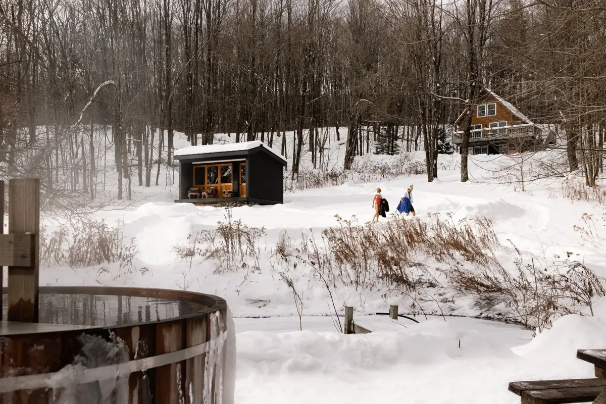 Outsi Forest Bathhouse in Plymouth, VT
