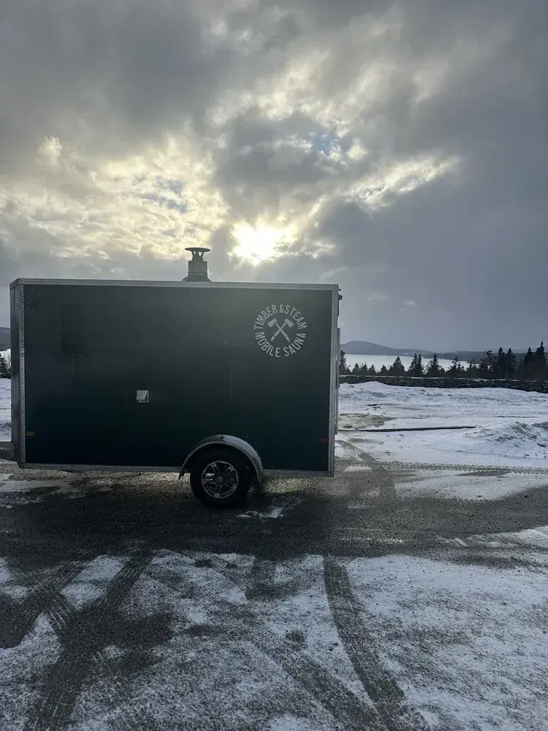 Timber and Steam Mobile Sauna in Kingfield, ME